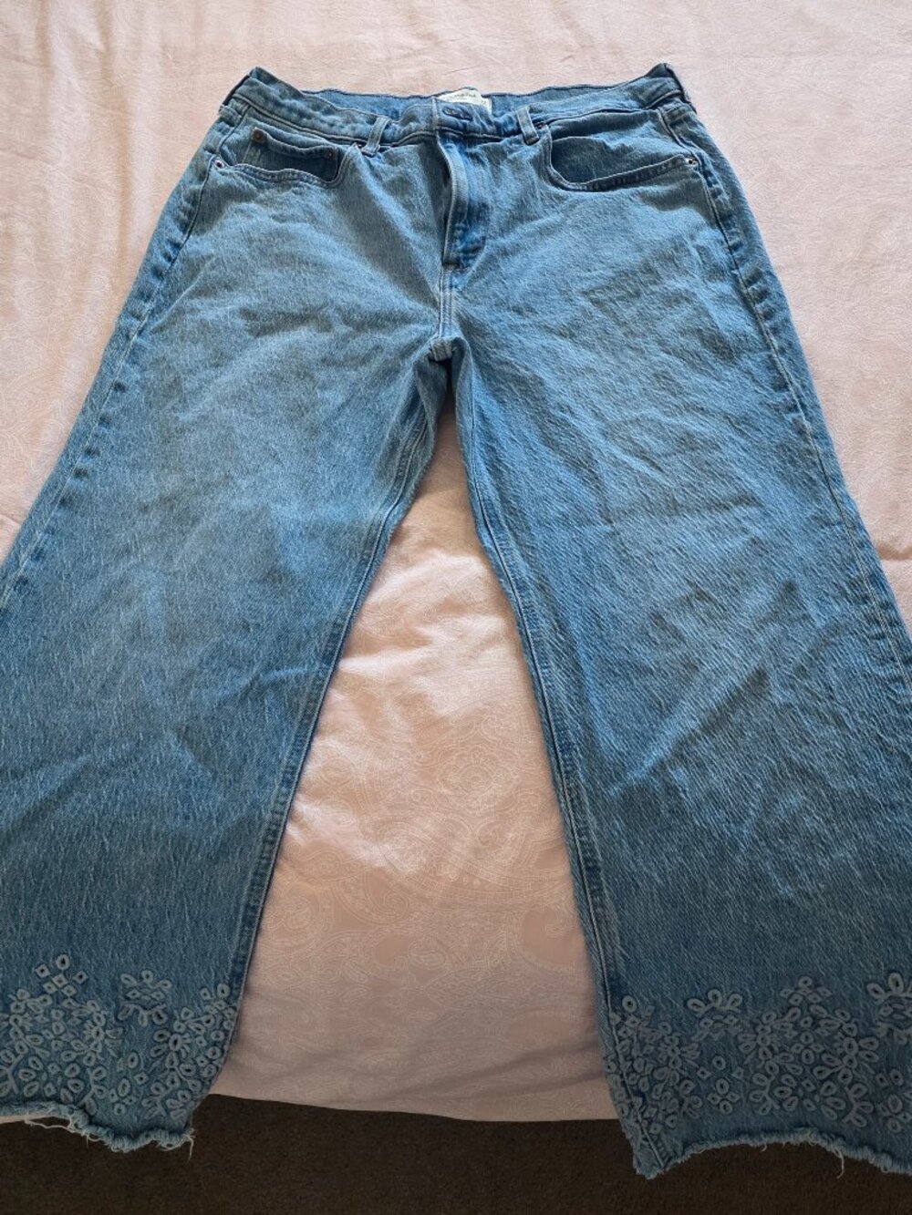 Abercrombie embroidered jeans